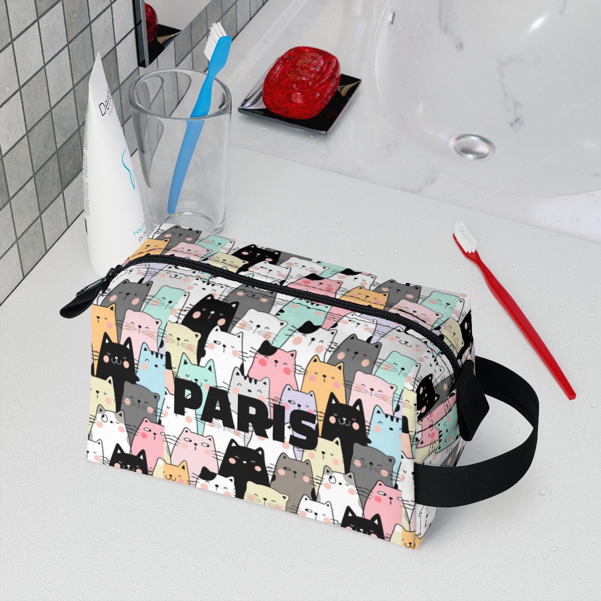 Personalized Travel Toiletry Bag | Water-Resistant Portable bag for Men and Women - Image 8