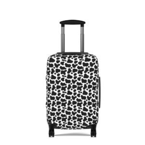 Travel stamped luggage cover protector for suitcases sized 21" by 14"