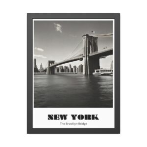 Travel Posters wall art of brooklyn bridge. Perfect decor for adventurers. Shop now!