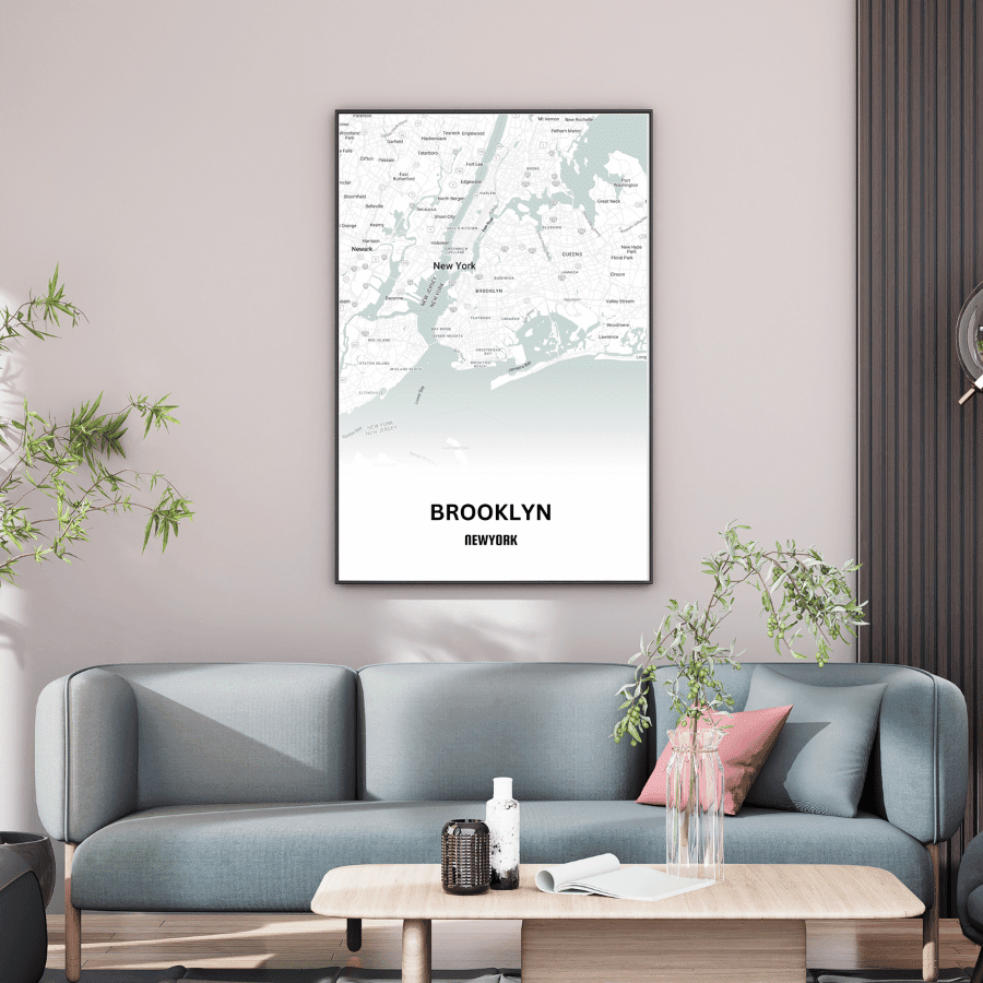 Custom map print Order your personalized map uniquely captured