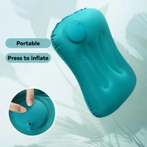 Inflatable travel waist pillow